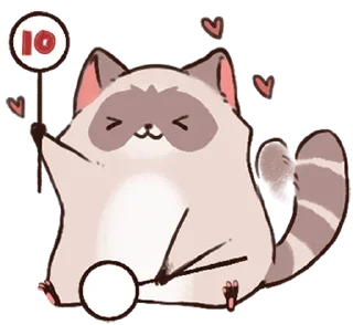 Стикер енотик ! @svalkablin 🐾 - 11