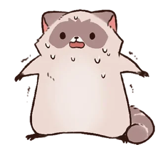 Стикер енотик ! @svalkablin 🐾 - 0