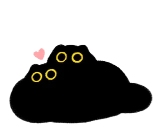 Стикер Owl Black Cat @mewsticks - 8