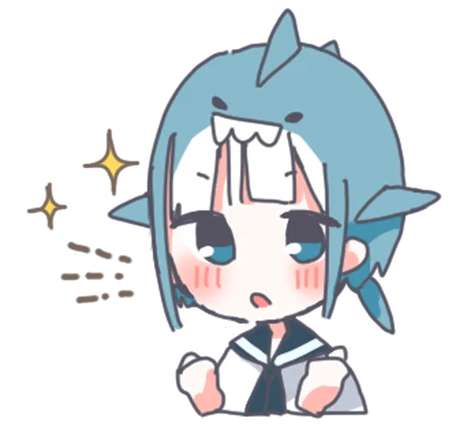 ૮₍ ˶ᵔ ᵕ ᵔ˶ ₎ა акула !! 
★ стикеры: @cute_stickers_emoji ★ - 