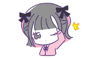 Стикер ♡地雷ちゃん♡２ @moe_sticker_bot - 1