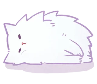 Sticker ⪩ ꒰ white kitten ꒱ ⪨ @svalkablin - 7