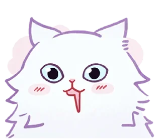 Sticker ⪩ ꒰ white kitten ꒱ ⪨ @svalkablin - 3