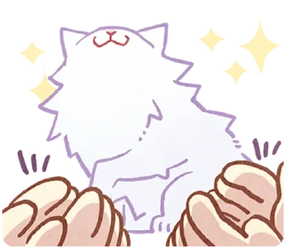 Sticker ⪩ ꒰ white kitten ꒱ ⪨ @svalkablin - 11