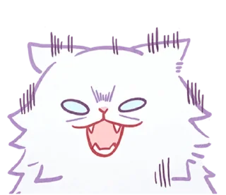 Sticker ⪩ ꒰ white kitten ꒱ ⪨ @svalkablin - 9