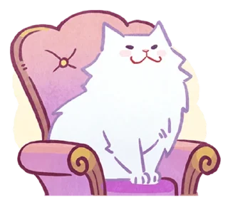 Sticker ⪩ ꒰ white kitten ꒱ ⪨ @svalkablin - 0