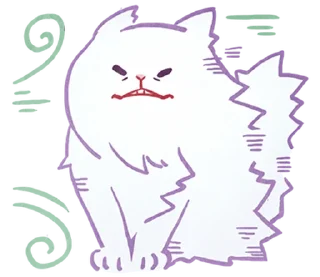 Sticker ⪩ ꒰ white kitten ꒱ ⪨ @svalkablin - 5