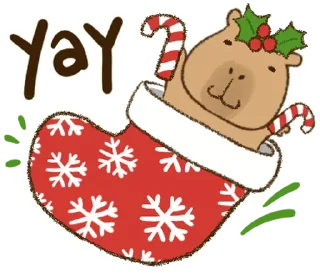 Sticker капибара 2 // 🪵 @svalkablin - 7