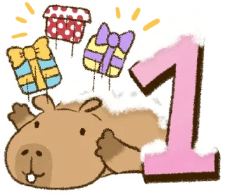 Sticker капибара 2 // 🪵 @svalkablin - 11