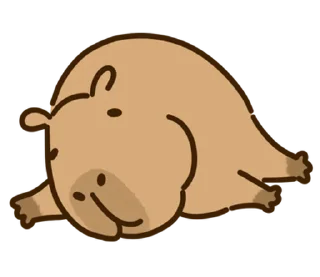 Sticker капибара // 🪵 @svalkablin - 5
