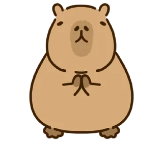 Sticker капибара // 🪵 @svalkablin - 0