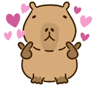 Sticker капибара // 🪵 @svalkablin - 10