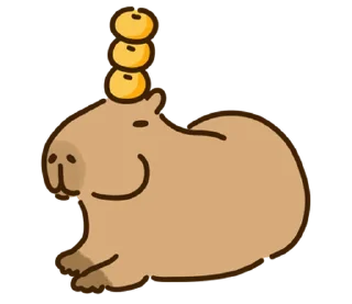 Sticker капибара // 🪵 @svalkablin - 8