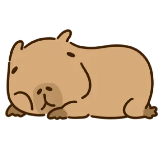 Sticker капибара // 🪵 @svalkablin - 3