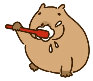 Sticker капибара // 🪵 @svalkablin - 6