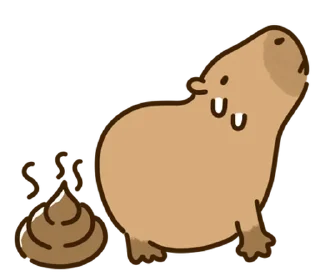 Sticker капибара // 🪵 @svalkablin - 4