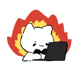 Стикер kitten’ ☁️ @drowndreams - 4