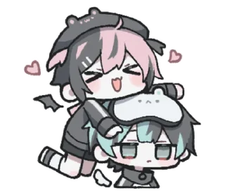 Sticker ꒰ ૮꒰ྀིゝ。∂ ྀི꒱ა꒱ @nkplz - 1