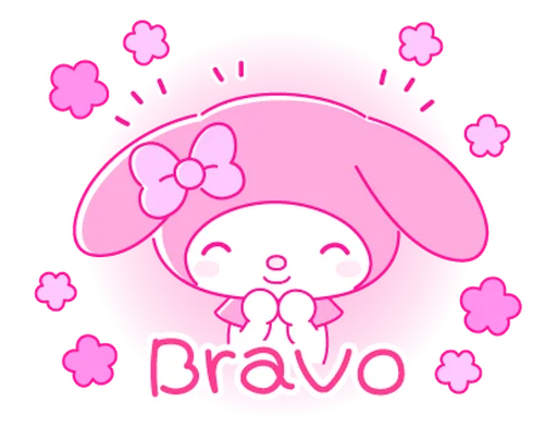 Sticker ꒰ ➤ my melody ֗ ♡  @nkplz ꒱ - 1