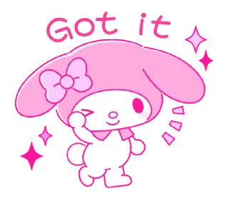 Sticker ꒰ ➤ my melody ֗ ♡  @nkplz ꒱ - 6