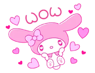 Sticker ꒰ ➤ my melody ֗ ♡  @nkplz ꒱ - 10