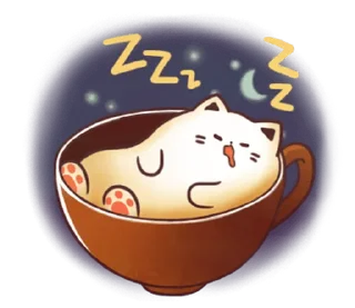 Sticker Sweet time Catppuccino @moe_sticker_bot - 8