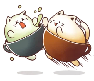 Sticker Sweet time Catppuccino @moe_sticker_bot - 6
