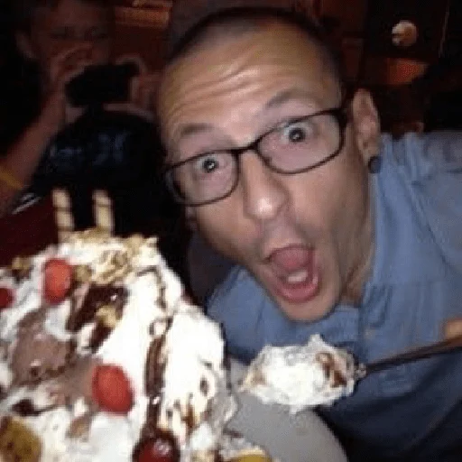 person human face dessert