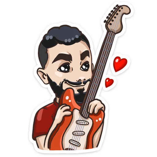 musical instrument drawing guitar