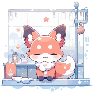 Sticker Лисички @anime4_arts - 9