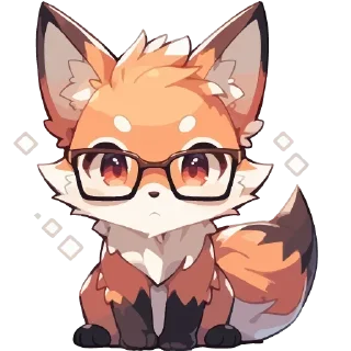 Sticker Лисички @anime4_arts - 5