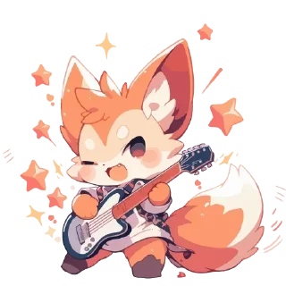 Sticker Лисички @anime4_arts - 2