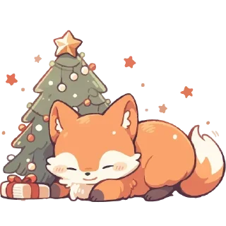 Sticker Лисички @anime4_arts - 8