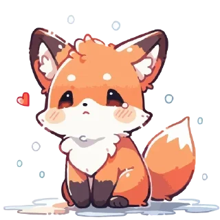 Sticker Лисички @anime4_arts - 11