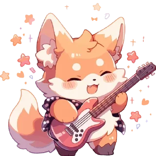 Sticker Лисички @anime4_arts - 3