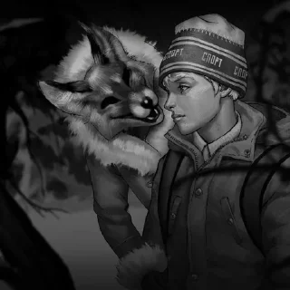 Sticker ꒰ 🦊 ꒱ лиса алиса ഒּ  от : @kotichkv - 9