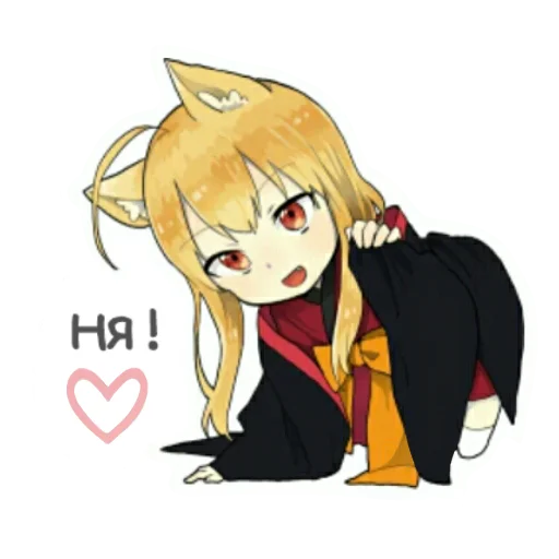 Sticker Маленька лисичка кіцуне - 9