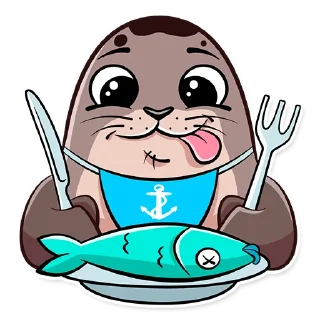 Стикер Балтийский нерпёнок / Остров фортов - 1