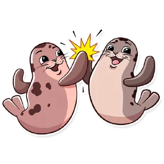 Стикер Балтийский нерпёнок / Остров фортов - 4