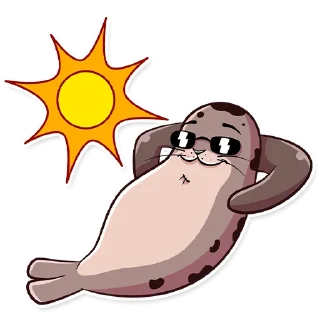 Стикер Балтийский нерпёнок / Остров фортов - 2