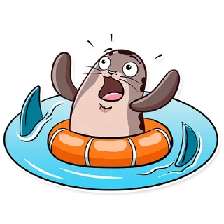 Стикер Балтийский нерпёнок / Остров фортов - 9