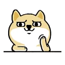 little_fat_shibainu_full - клипарт