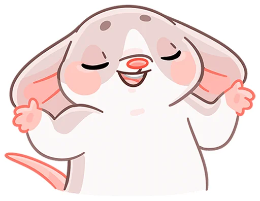 Sticker littlemousehugbeztexta - 1