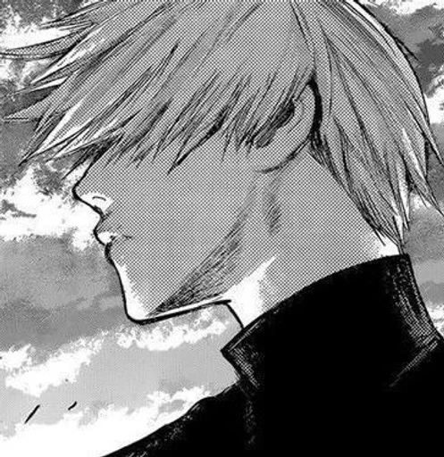 эскиз черно-белый аниме