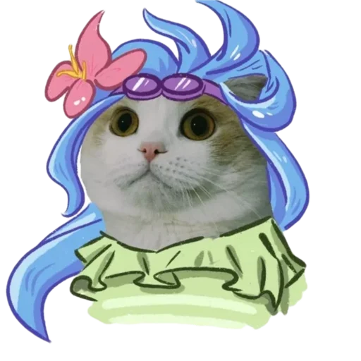 Sticker LOL meme cat @peach_artworld - 3