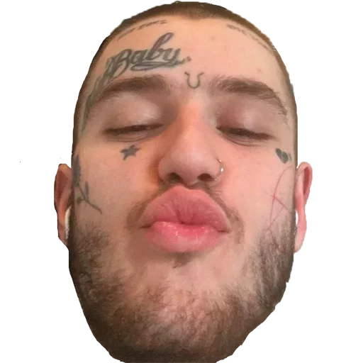 man human face cheek