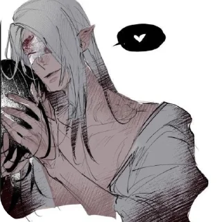 Sticker 🩸𝙢𝙧 𝙨𝙞𝙡𝙫𝙚𝙧🩸 @cute_beingSTIKER - 8