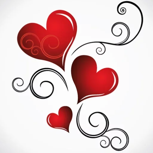 heart valentine's day design