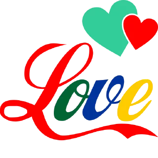 Стикер LOVE @stickersb2b - 3