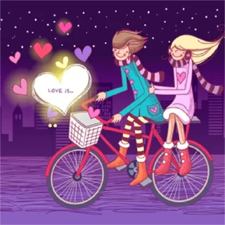 Стикер LOVE @stickersb2b - 9